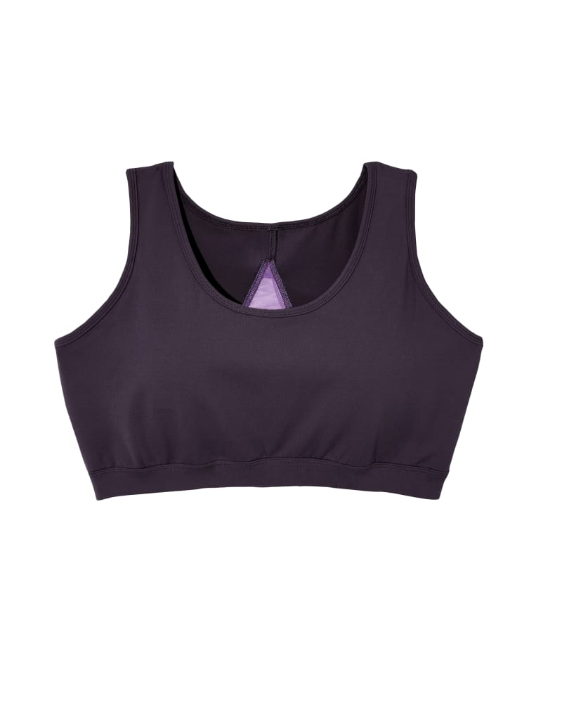 Front of plus size Sutherland Mesh-Back Sports Bra by Rune | Dia&Co | dia_product_style_image_id:128272
